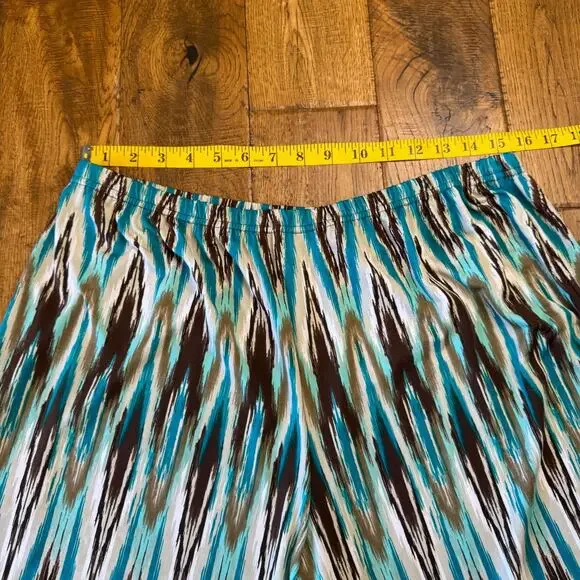 Lot of 3 Womens New Directions Wide-Leg Stretch Palazzo Pants and Blouse Sz L - Picture 9 of 13